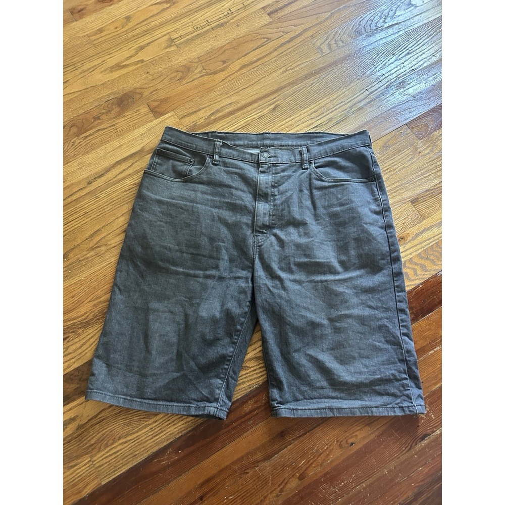 Levi's Mens 569 Denim Jean Shorts Gray Size 40 Loose Relaxed Skater Grunge Hip